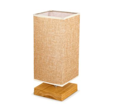wood square table lamp